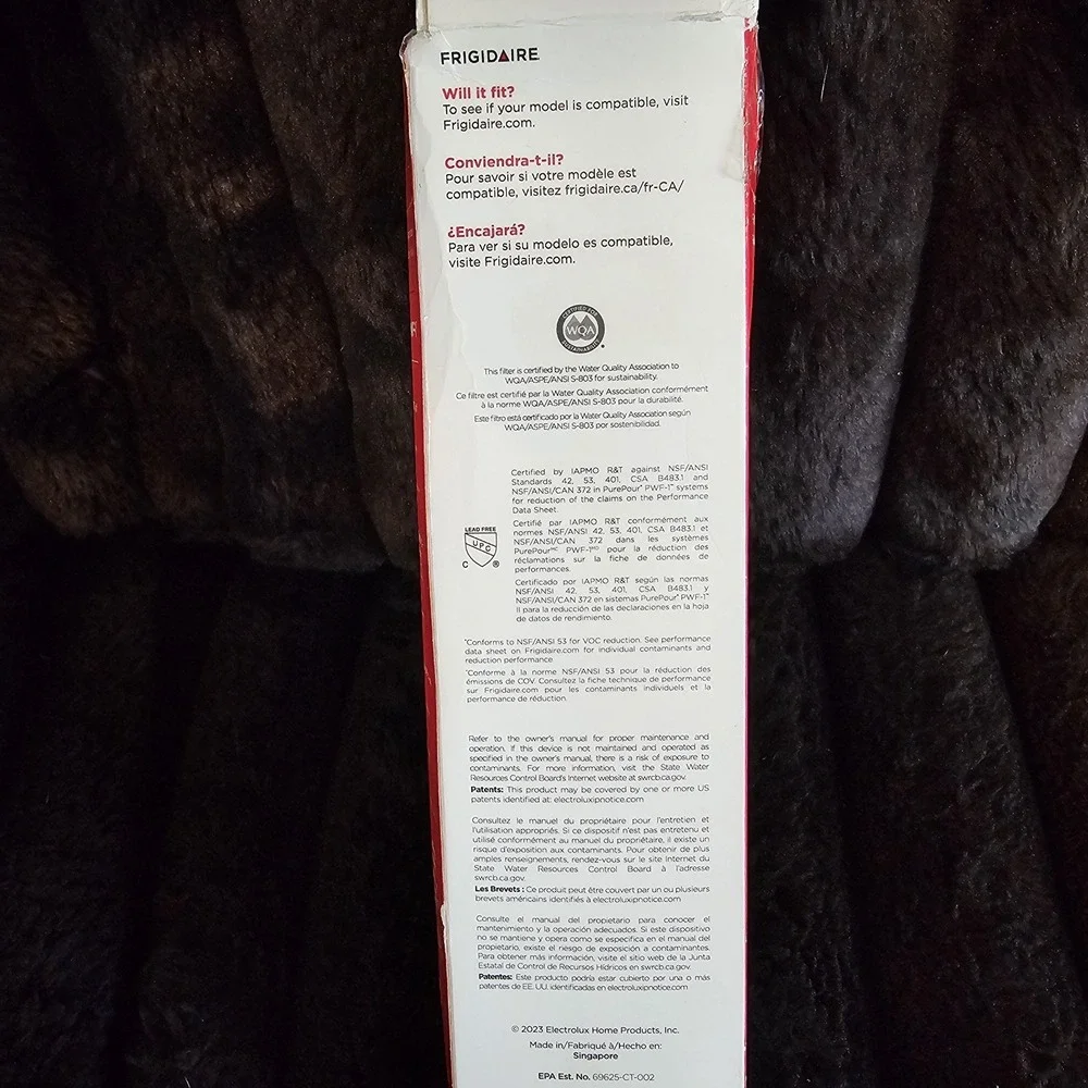 Frigidaire PurePour PWF-1 Water Filter FPPWFU01 Refrigerator‎ Genuine